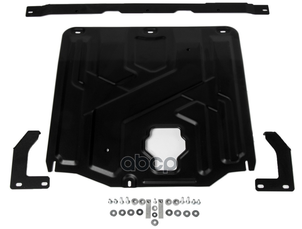 Защита картера двигателя и КПП Hyundai, Kia Elantra, i30, Ceed, Cerato,xceed крепеж в комплекте сталь 1.5 мм черный АвтоБроня...