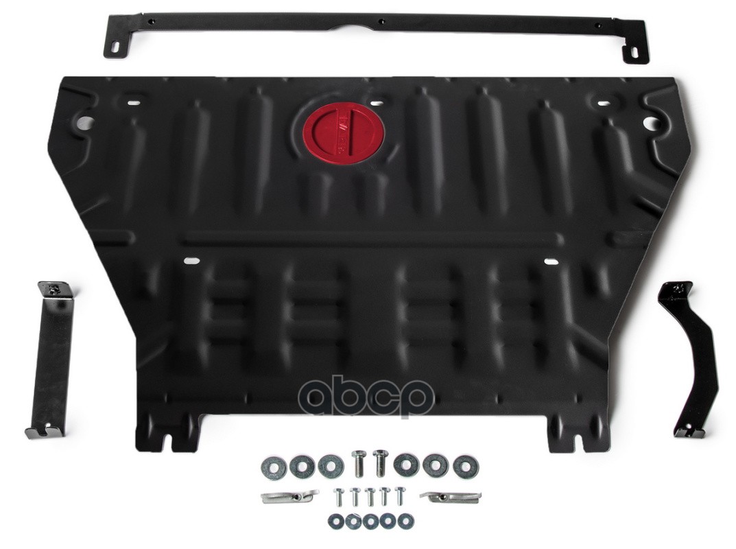 Защита картера двигателя и КПП Mazda 3, 5, Premacy крепеж в комплекте сталь 1.5 мм черный АвтоБроня АВТОБРОНЯ 111.03828.1 Авт...