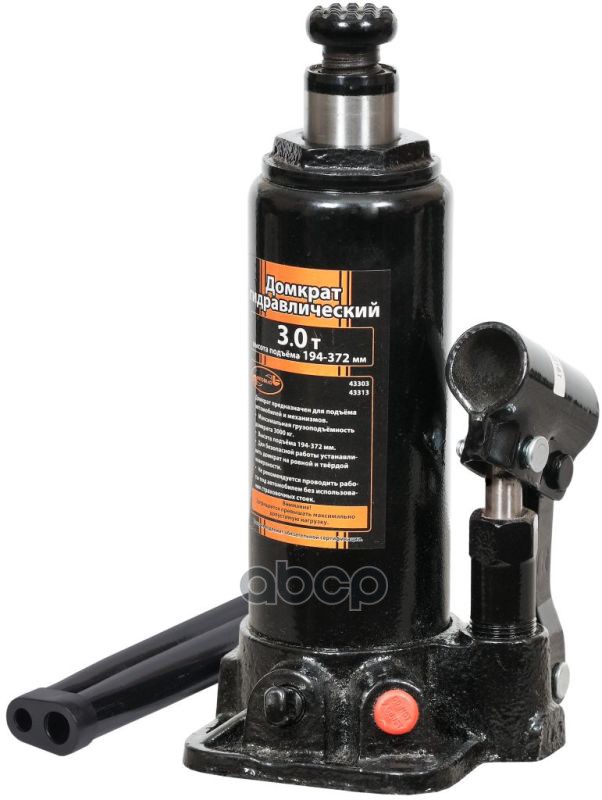 Домкрат гидр. 3.0т 194-372 мм в футляре АвтоDело 43313 АвтоDело арт. 43313