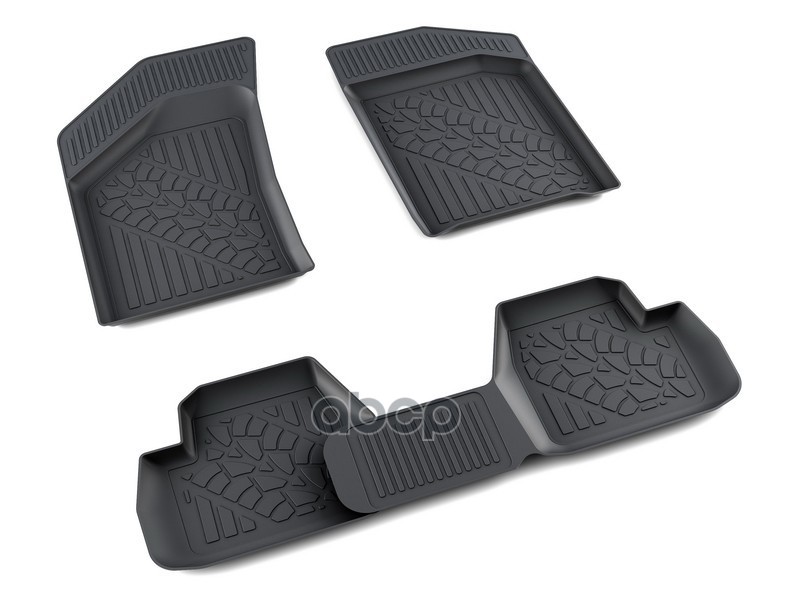 Коврики Салона Полиуретан Черный Ваз 2113 2004-, 2114 2001-, 2115 1997- Агатэк A.000.08.pl АгатэК арт. A.000.08.PL