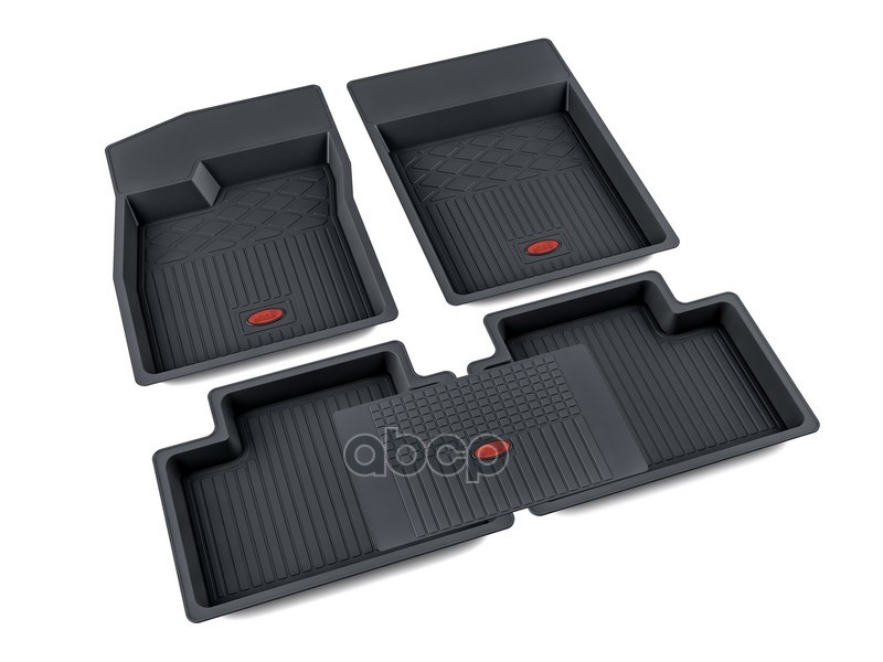 Коврики Салона Резина Черный Kia Rio Седан, Хэтчбек 2005- Агатэк A.002.43.h АгатэК арт. A.002.43.H