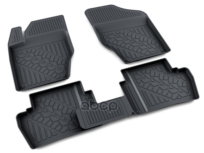 Коврики Салона Полиуретан Черный Peugeot 307 Хэтчбек 3А/С 2000-2010 Агатэк A.003.12875.pl АгатэК арт. A.003.12875.PL