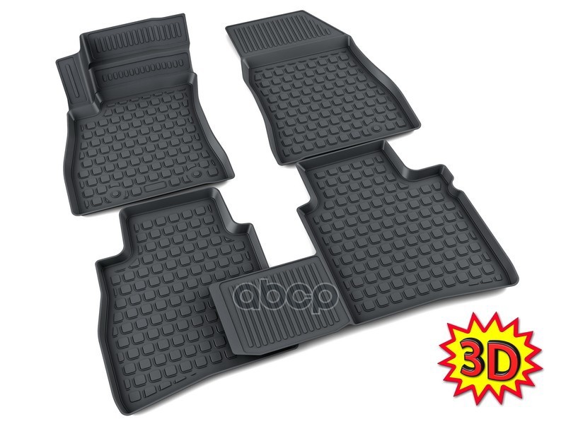 Коврики Салона Полиуретан Черный Nissan Sentra V 2012- 3D Агатэк A.003.219.pl АгатэК арт. A.003.219.PL