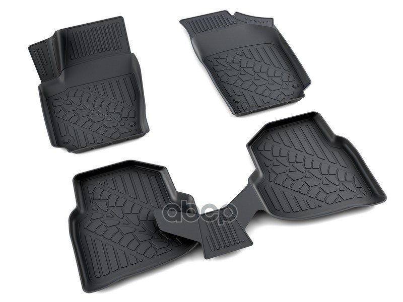 Коврики Салона Полиуретан Черный Volkswagen Polo Седан 2010- 3D Агатэк A.003.59.pl АгатэК арт. A.003.59.PL