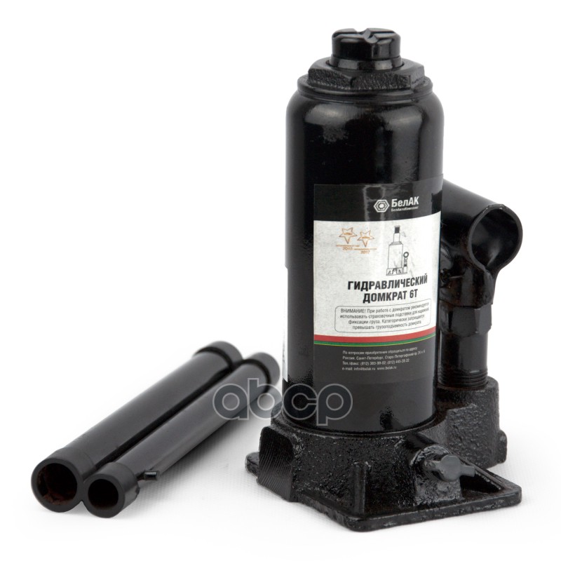 Домкрат бутылочный 6 тонн БелАК БелАК арт. БАК00043