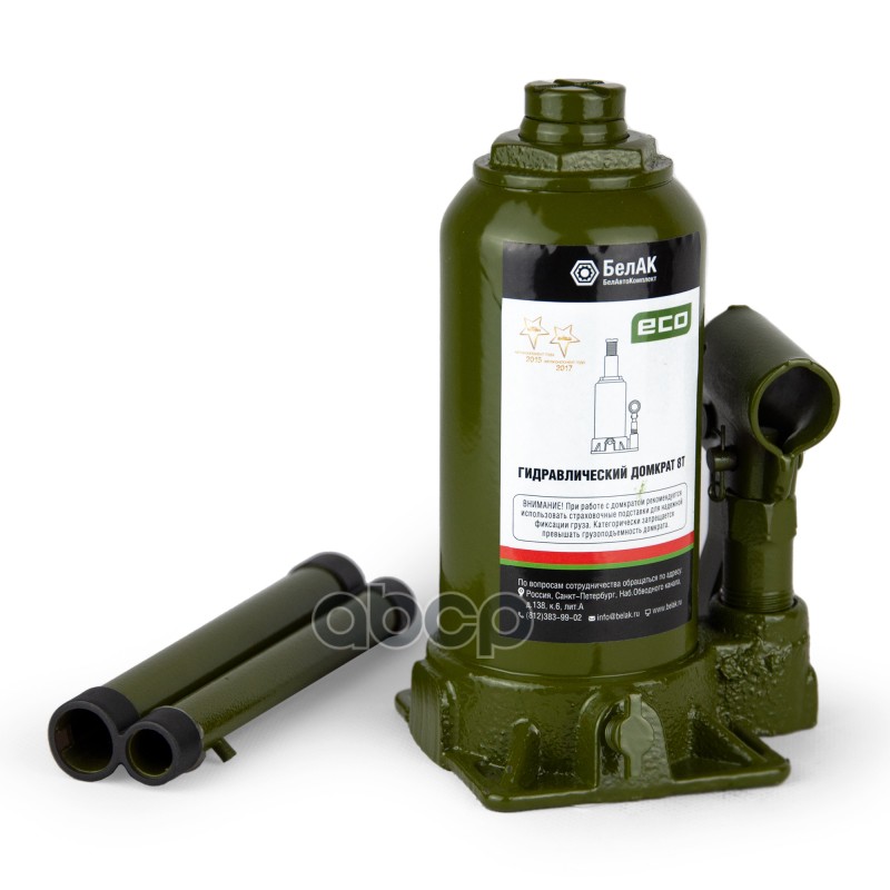 Домкрат бутылочный ECO 8 тонн БелАК БелАК арт. БАК70016