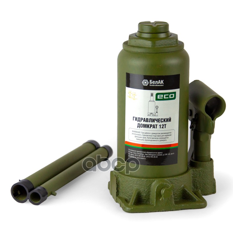 Домкрат бутылочный ECO 12 тонн БелАК БелАК арт. БАК70018