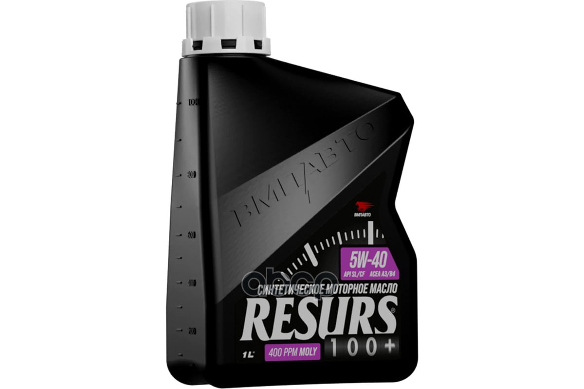 ВМПАВТО Масло моторное синтетическое Resurs 100+ 5W40 SL/CF, A3/B4 1л
