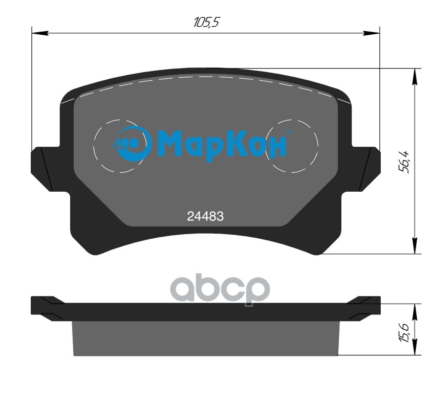 Колодки тормозные дисковые к-т задние HAVAL H6 COUPE МарКон арт. 508100156