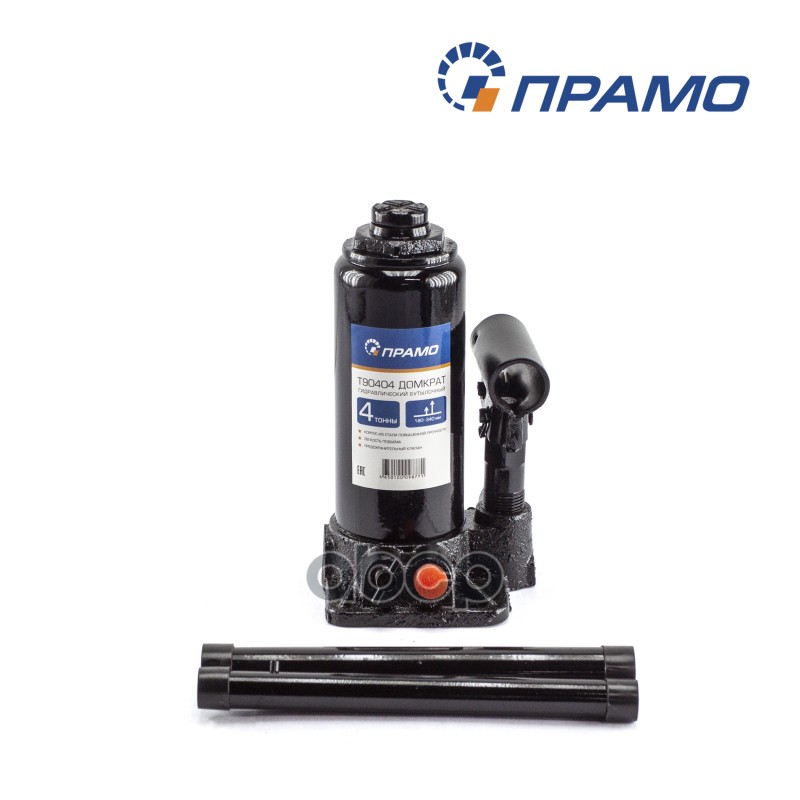 Домкрат гидравлич (4т) бутылочный 194-372 мм (Т90404) Прамо t90404 Прамо арт. t90404
