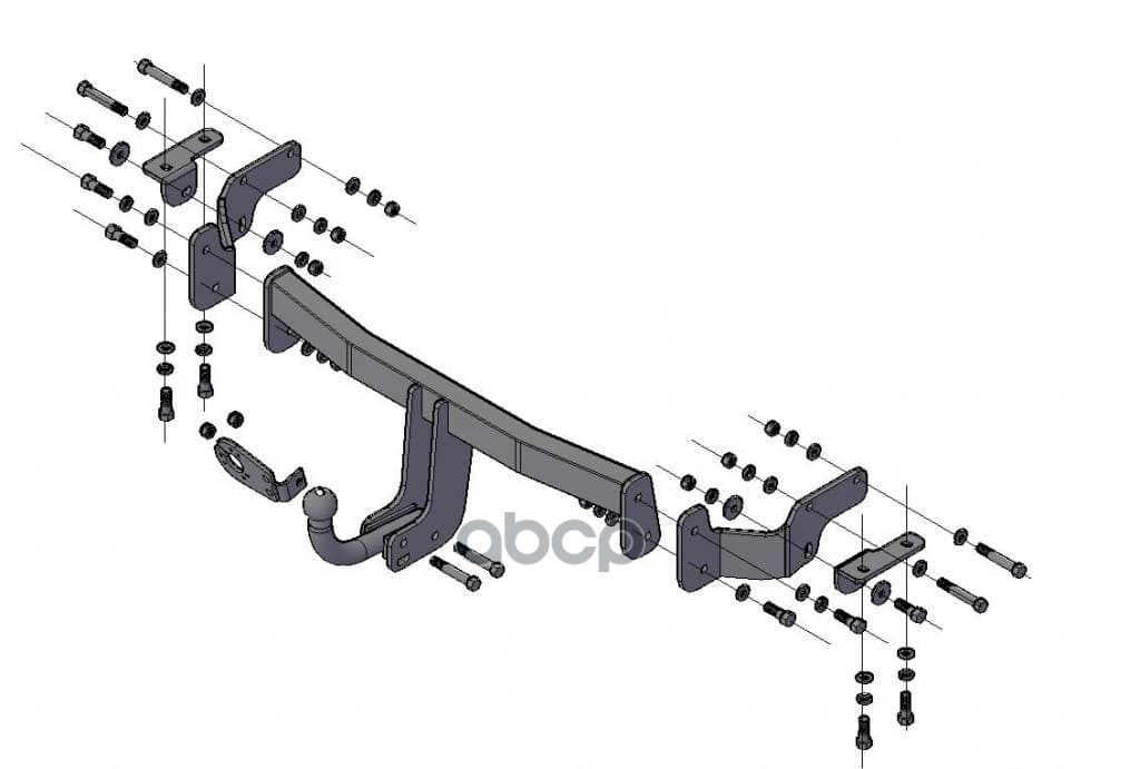 Фаркоп ТРЕЙЛЕР Hyundai Santa FE 2012-/Kia Sorento ТРЕЙЛЕР арт. 7231