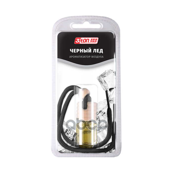 Ароматизатор С Использованием Экологически Чистых Материалов (Натуральное Дерево И Стекло), Черный Лед 3Ton арт. 55293