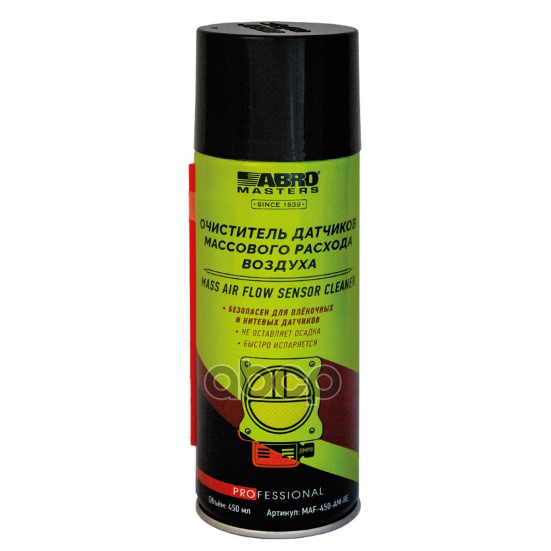 Очиститель Датчиков Массового Расхода Воздуха (450 Мл) Abro Masters Abro Maf450amre ABRO арт. MAF450AMRE