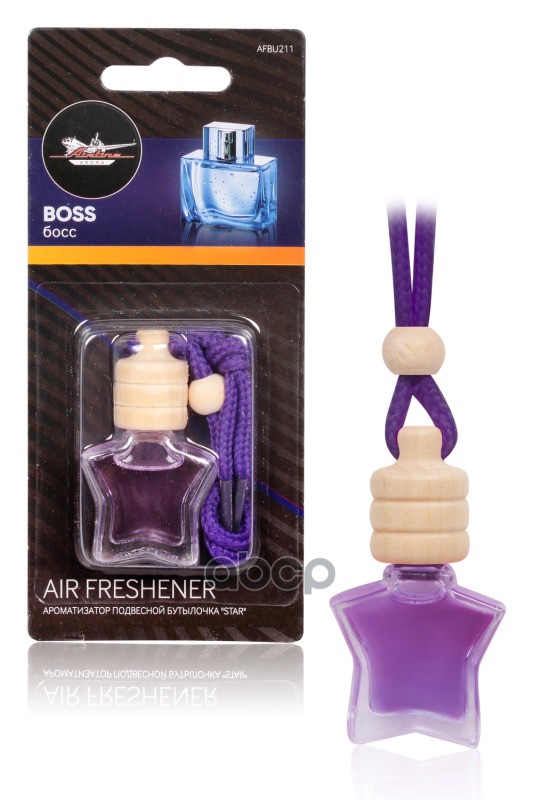 Ароматизатор подвесной бутылочка Star boss  (AFBU211) AIRLINE арт. AFBU211