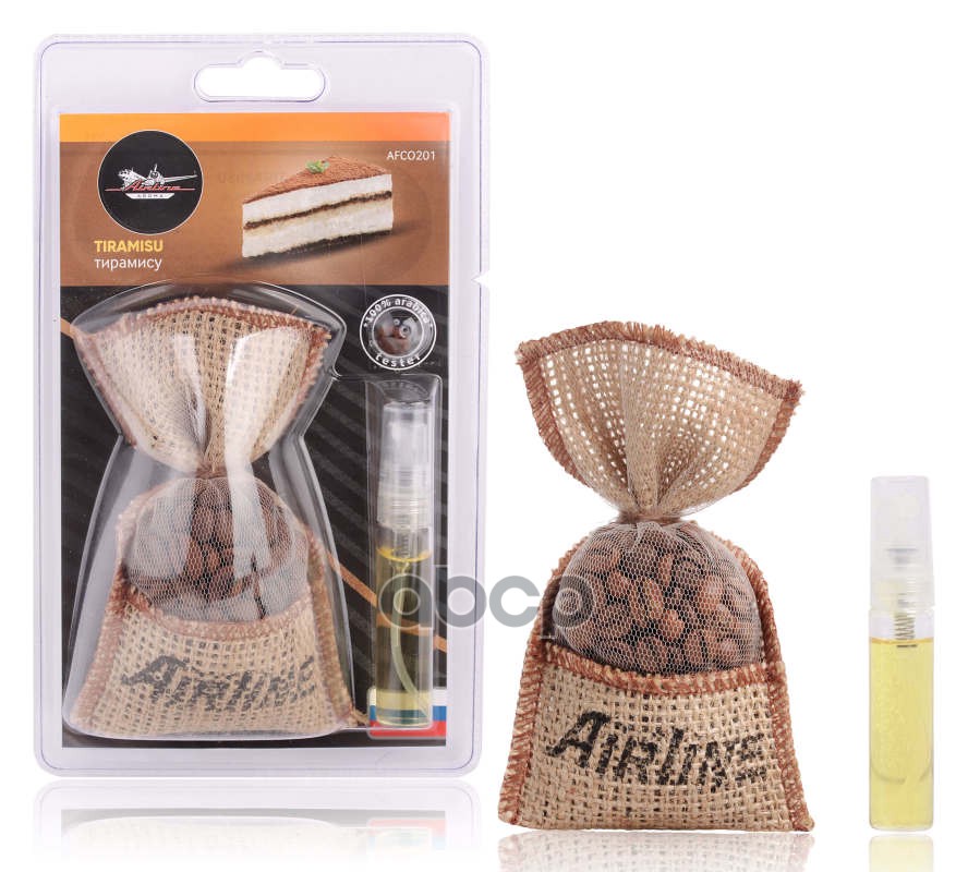 Ароматизатор Кофе в мешочке со спреем тирамису (AFCO201) AIRLINE арт. AFCO201
