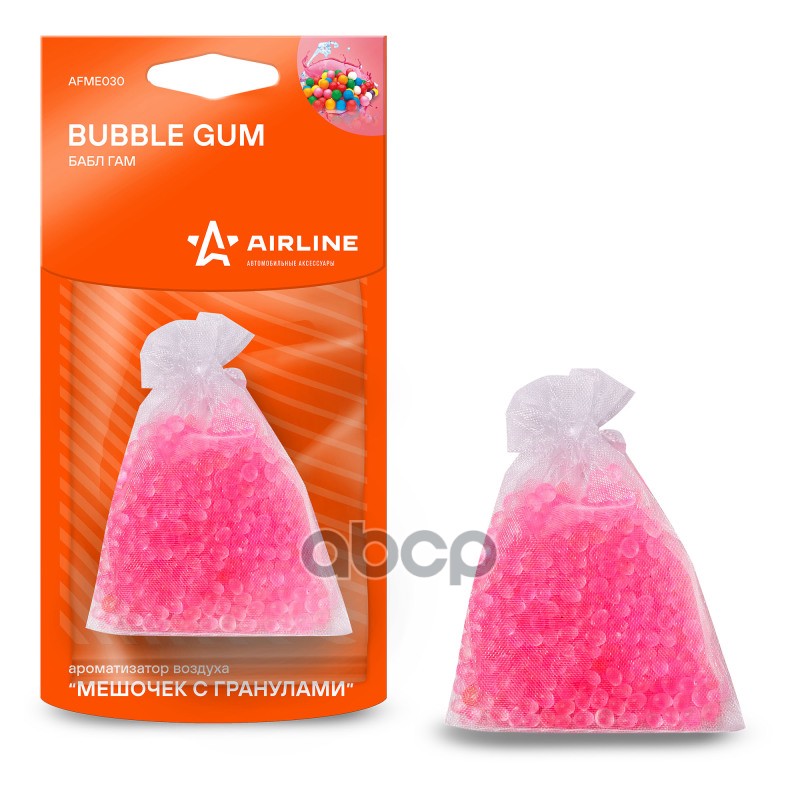 Ароматизатор подвесной Мешочек с гранулами бабл гам (AFME030) AIRLINE арт. AFME030