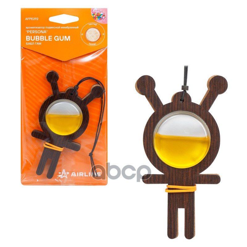 Ароматизатор подвесной мембранный Persona бабл гам (AFPE292) AIRLINE арт. AFPE292