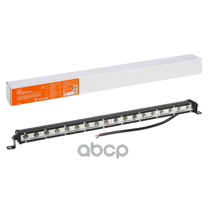 Фара светодиодная (балка) однорядная 18LED  направленный свет  27Вт  500x30x47мм  12/24В (ALED064) AIRLINE арт. aled064