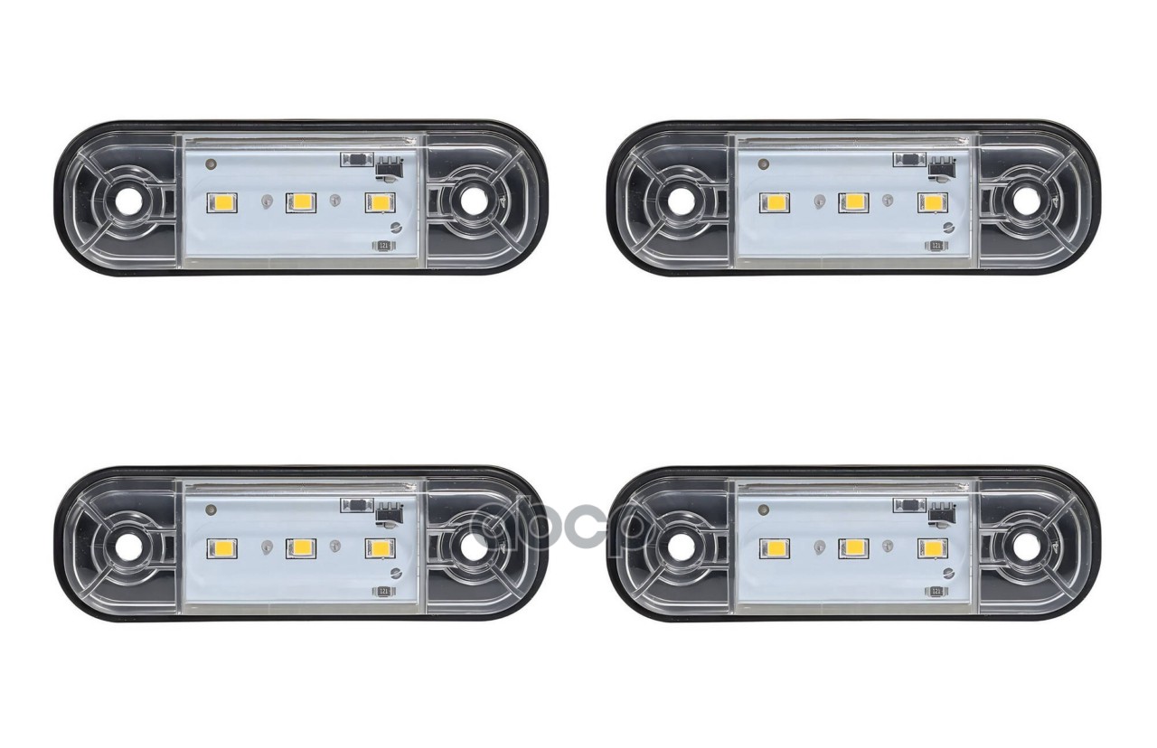 Огонь габаритный светодиодный, 12/24В, белый, комплект 4 шт. (ASML006) AIRLINE арт. ASML006