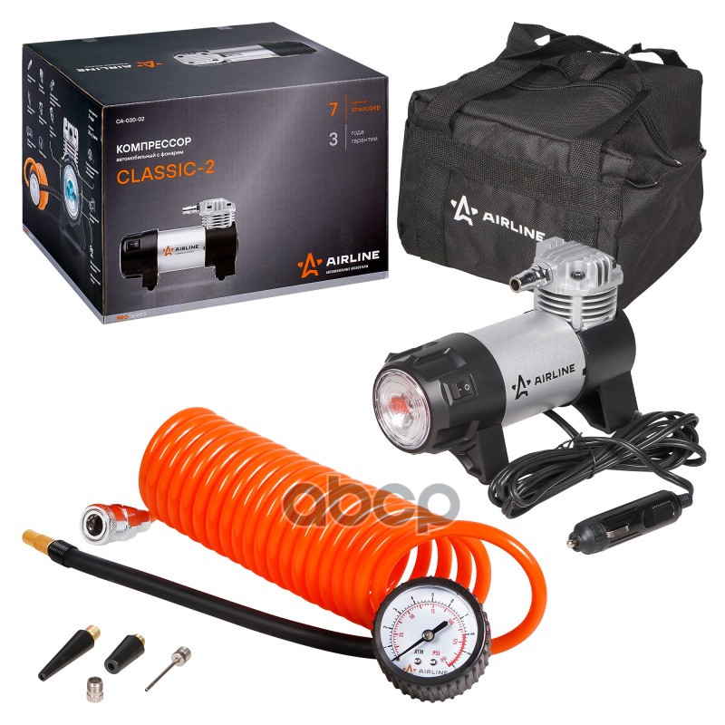 Компрессор Classic-2 в сумке (30л/мин., 7 АТМ) (CA-030-02) AIRLINE арт. CA03002