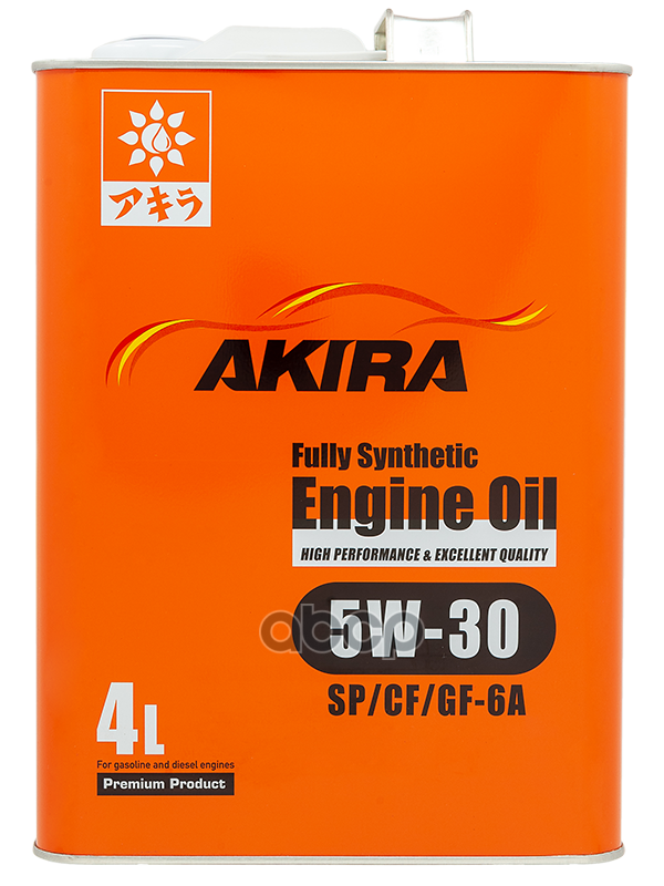 AKIRA Масло моторное AKIRA ENGINE OIL 5W-30 FS SP/CF/GF-6 4л A00032238-004