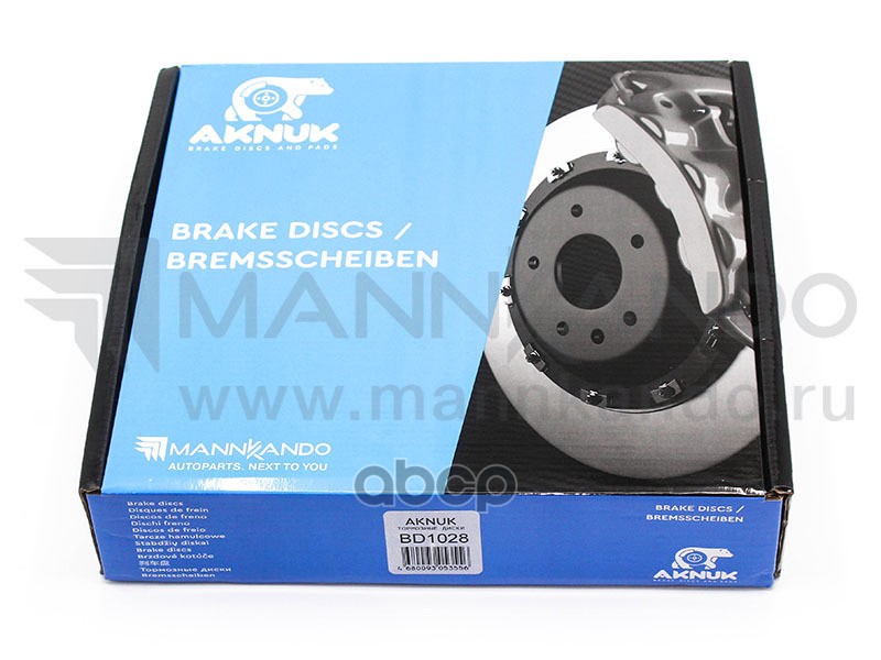 Диск Тормозной Передний Вентилируемый Aknuk Honda Cr-V (Rd), 06/04/ Civic Vii (Eu, Ep, Ev), 03/99 |Trw Df4288 Bd1028 AKNUK ар...