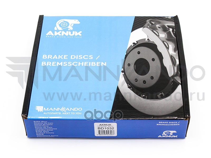 Диск Тормозной Передний Вентилируемый Aknuk Mazda 3 (Bm,Bn), 09/13/ Cx-3 (Dk) 01/15 |Trw Df6731 Bd1032 AKNUK арт. 'BD1032