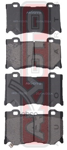 Колодки тормозные дисковые перед AKYOTO арт. AKD02101