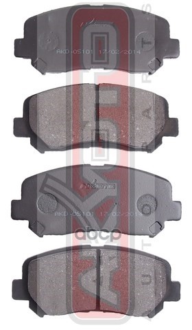 Колодки Тормозные Дисковые Перед AKYOTO арт. AKD05101