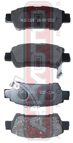 Колодки тормозные дисковые задние TOYOTA TOYOTA PREVIA ACR30/CLR30 2000-2006 AKYOTO арт. akd-1328