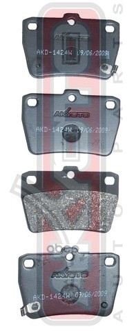 Колодки тормозные дисковые задние TOYOTA TOYOTA RAV4 ACA2# 2000-2005 AKYOTO арт. akd-1424