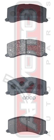 Колодки Тормозные Дисковые Перед AKYOTO арт. AKD9381