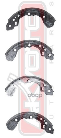 КОЛОДКИ ТОРМОЗНЫЕ БАРАБАННЫЕ ЗАДНИЕ AKYOTO арт. AKS3347