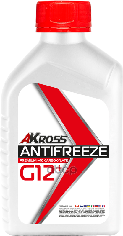 Антифриз AKross Premium G12+ 1 кг AKross арт. aks0001g12
