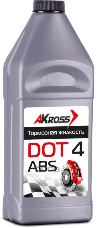 Тормозная жидкость DOT-4 (Серебро) 910г AKross арт. aks0004dot