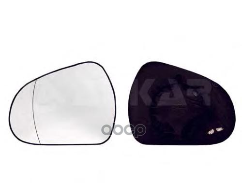 Полотно Зеркала Peugeot 308 07-15 / 207 06-15 (Справа/ Обогрев/ Сферическое) ALKAR арт. 6412284