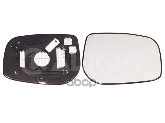 Полотно Зеркала Toyota Avensis (T250) 06-08 (Справа/ Обогрев/ Сферическое) ALKAR арт. 6432266