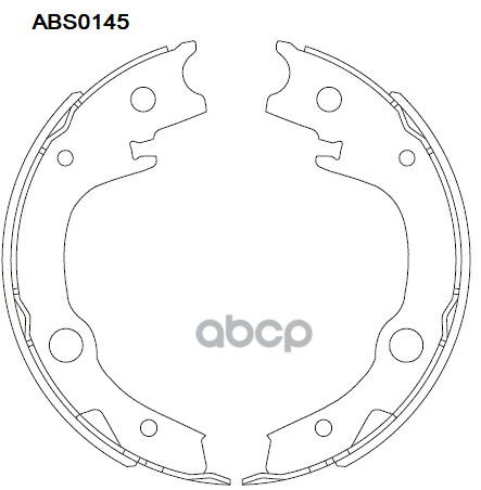 Колодки Тормозные Барабанные | Зад | ALLIED NIPPON арт. ABS0145