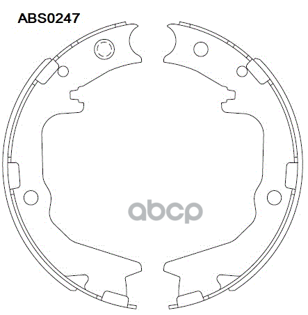 Колодки  торм. барабан. задние Subaru Legacy IV  V 03-> / Subaru Outback 03-10 / Mitsubishi Galant V ALLIED NIPPON арт. abs0247