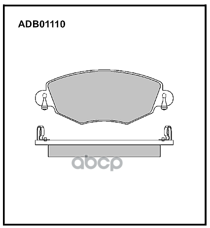 Колодки тормозные передние Ford Mondeo III 00-07 / Jaguar X-Type I 01-> ALLIED NIPPON арт. adb01110