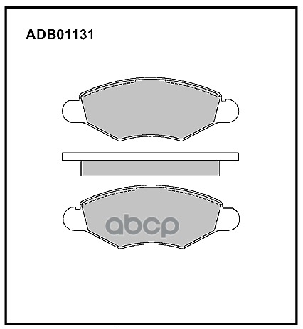 Колодки тормозные передние Peugeot 206  306 / Citroen Xsara 97-05 ALLIED NIPPON арт. adb01131
