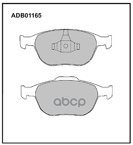 Колодки тормозные передние Ford Fiesta V 01-08 / Ford Focus I / Ford Transit Connect 02-13 ALLIED NIPPON арт. adb01165