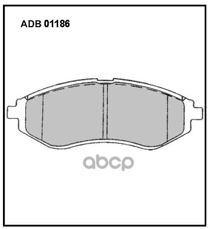 Колодки передние CHEVROLET AVEO 06>/KALOS 02 ALLIED NIPPON ADB 01186 ALLIED NIPPON арт. ADB 01186