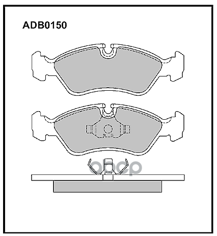 Колодки Торм. Передние Daewoo ALLIED NIPPON арт. adb0150