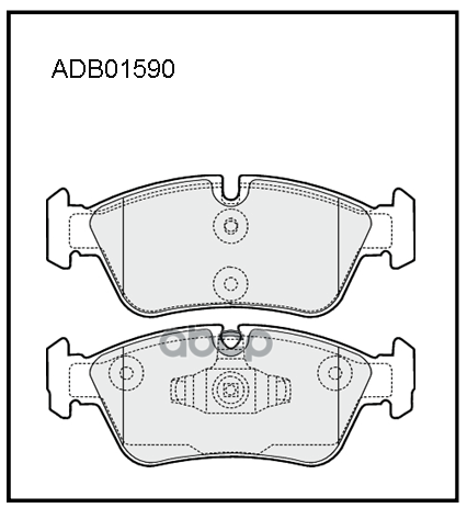 Колодки тормозные передние BMW 1 (E81  E87  E82) 04-> / BMW 3 (E90  E91) 04-> ALLIED NIPPON арт. adb01590