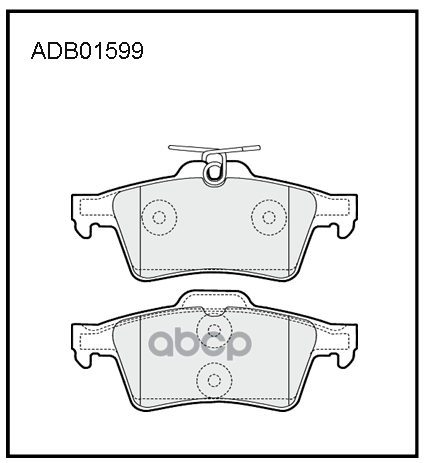 Колодки тормозные (Heavy Duty серия - усил.) задние Ford Focus II  III  Kuga  Transit / Mazda 3 5 08 ALLIED NIPPON арт. adb01...