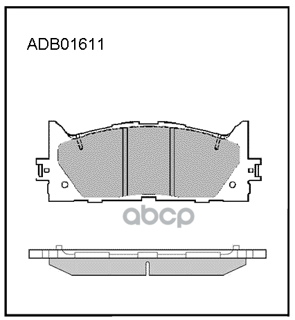 Колодки передние TOYOTA Camry/RAV4 2.0/2.4L all 06> ALLIED NIPPON ADB 01611 ALLIED NIPPON арт. ADB 01611