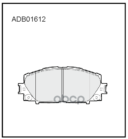 Колодки торм. передние TOYOTA Yaris SR 02/07-> ALLIED NIPPON арт. adb01612