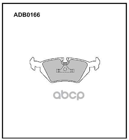 Колодки Тормозные Дисковые | Зад | ALLIED NIPPON арт. ADB0166