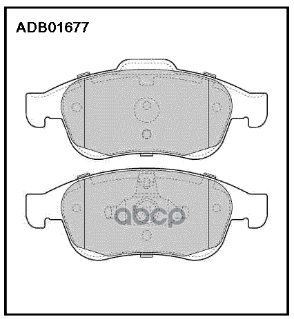 Колодки торм. передние  RENAULT Duster/Fluence/Megane III ALLIED NIPPON арт. adb01677